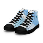 Mens high top canvas shoes black left front 67dd7b483f6e9.jpg