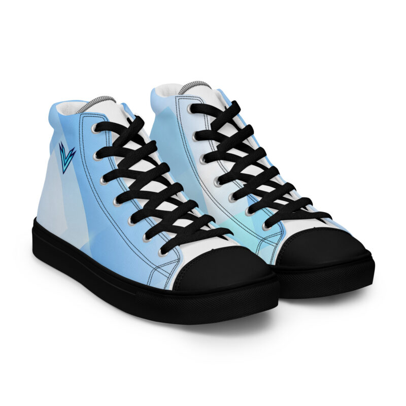 Mens high top canvas shoes black right front 67dd7b48401e6.jpg