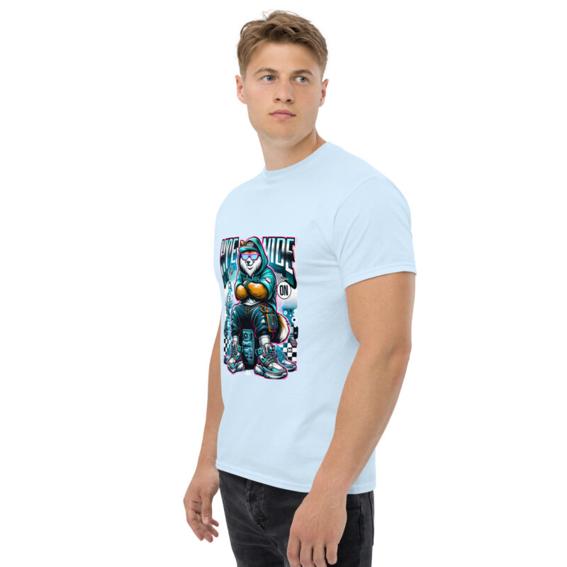 Unisex classic tee light blue left front 67dc491b00086.jpg