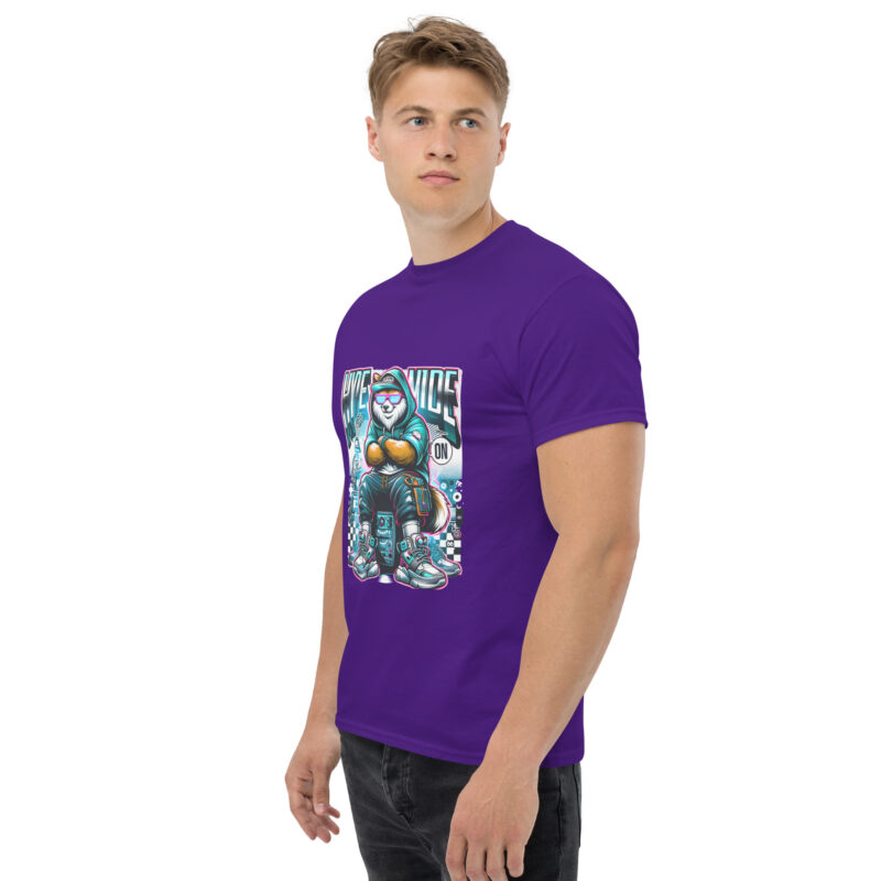 Unisex classic tee purple left front 67dc491ae2699.jpg