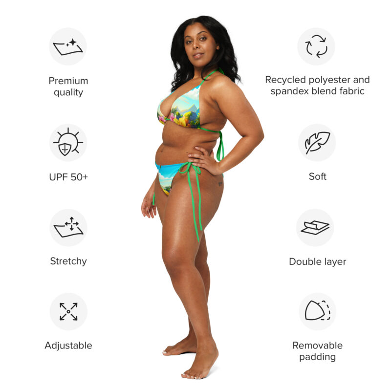 All over print recycled string bikini white left front 67ebf3b08d6da.jpg