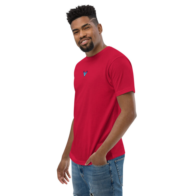 Mens fitted t shirt red left front 6800cbdfa25b1.jpg