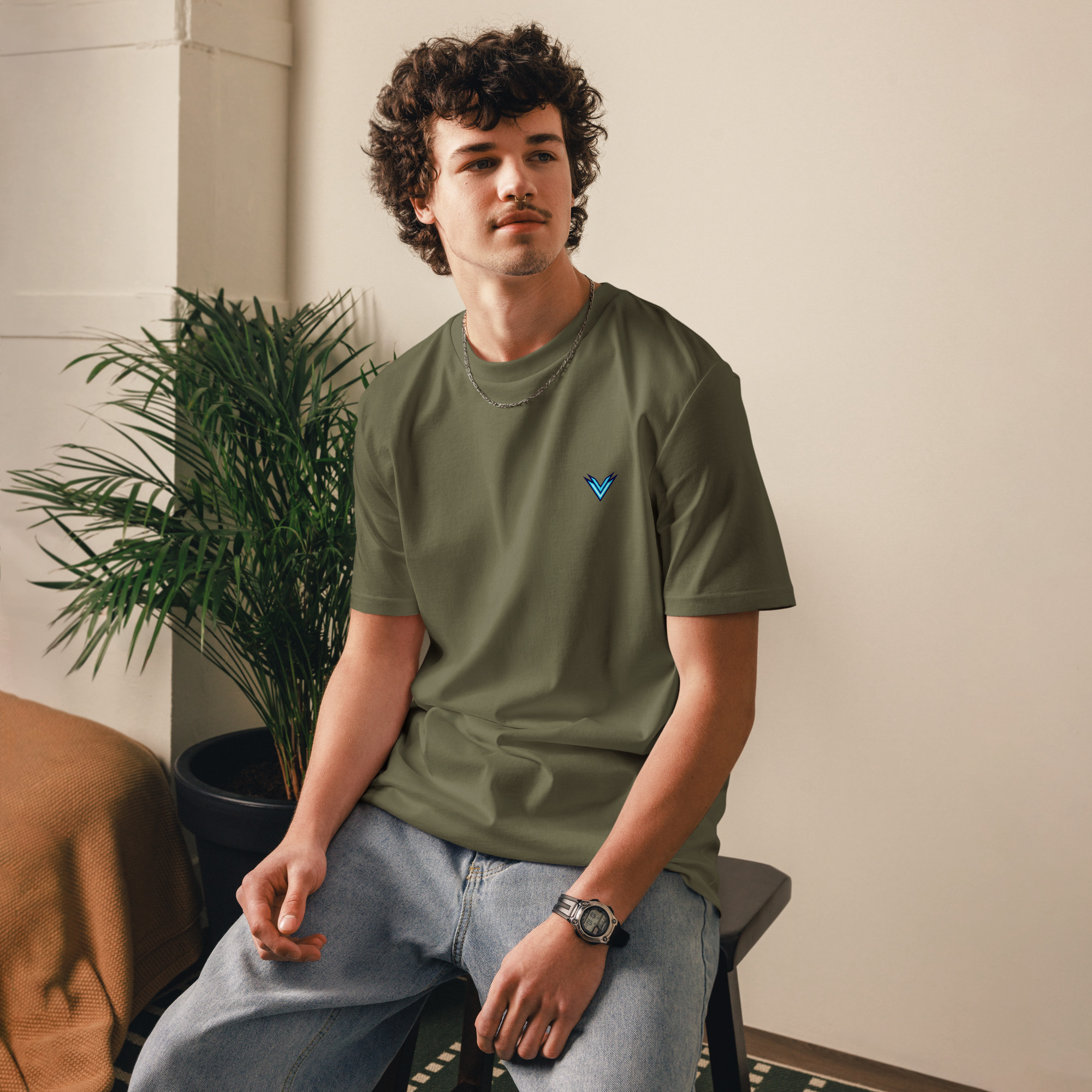 Unisex organic cotton t shirt khaki front 67ef99d482c2f.jpg