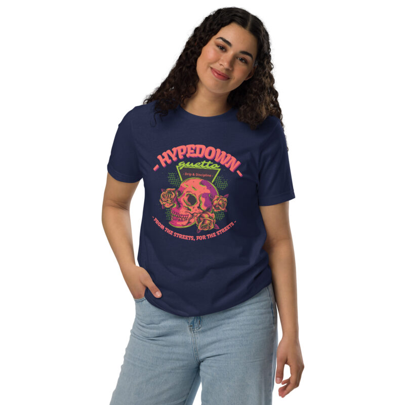 Unisex staple eco t shirt navy front 67ef9b056aa9d.jpg